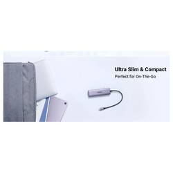 UGREEN USB-C® dokovací stanice CM511 6-in-1 USB-C Hub Vhodné pro značky (dokovací stanice pro notebook): univerzální vč. funkce nabíjení, integrovaná čtečka
