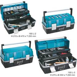 Hazet 190L-3 190L-3 box na nářadí, plast, černá, modrá, stříbrná