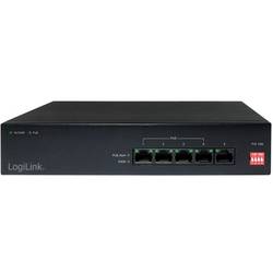 LogiLink NS0098 síťový switch 10 / 100 MBit/s IEEE 802.3at (25.5 W), IEEE 802.3af (12.95 W)