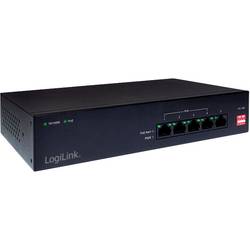 LogiLink NS0098 síťový switch 10 / 100 MBit/s IEEE 802.3at (25.5 W), IEEE 802.3af (12.95 W)