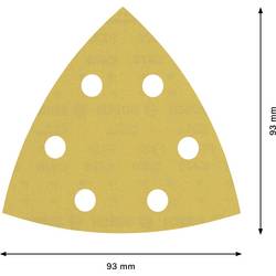 Bosch Accessories EXPERT C470 2608900933 brusný papír pro delta brusky s otvory Zrnitost 320 (d x š) 93 mm x 93 mm 50 ks