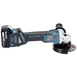 Makita Akku-Winkelschleifer 18V 2x5Ah DGA511RTJ m.LG im MACPAC DGA511RTJ Akumulátorová úhlová bruska 125 mm, vč. 2x aku, vč. nabíječky, kufřík, 18 V, 5 Ah