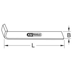 KS Tools 963.9520 9639520 Úhlová škrabka