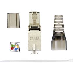 TRU COMPONENTS TC-9554648 Konektor RJ45 Cat 6A, stíněný zástrčka, rovná Počet pólů 8P8C 1 ks