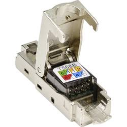 TRU COMPONENTS TC-9554648 Konektor RJ45 Cat 6A, stíněný zástrčka, rovná Počet pólů 8P8C 1 ks