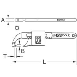 KS Tools 5171399 517.1399 hákový klíč Délka klíče (cm) (jen pro nadpis) 30 - 200 mm
