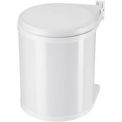 Hailo Compact-Box M 3555-001 odpadkový koš, 15 l, ocelový plech, (Ø x v) 285 mm x 355 mm, bílá, 1 ks