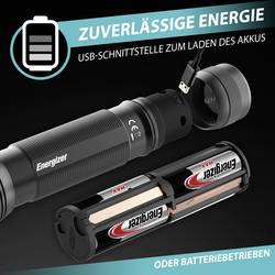 Energizer Hybrid Tactical Metal LED kapesní svítilna, napájeno akumulátorem, na baterii, 1200 lm