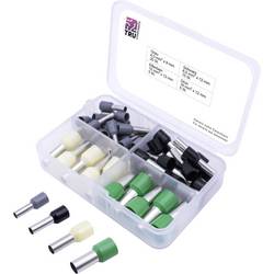 TRU COMPONENTS T1903C025 sada dutinek 4 mm², 6 mm², 10 mm², 16 mm² částečná izolace šedá, černá, žlutá, zelená 45 ks