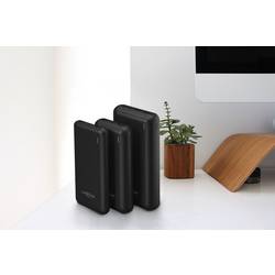 Ansmann PB212 powerbanka 20000 mAh Smart IC Li-Pol microUSB, USB-C®, USB černá Indikátor stavu