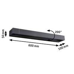 Paulmann Lucille 71205 nástěnné osvětlení do koupelny 17 W teplá bílá černá
