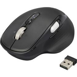 Renkforce RF-WM-220 optická myš, přenos bezdrátový, Bluetooth®, 11 tlačítko, 4800 dpi, černá