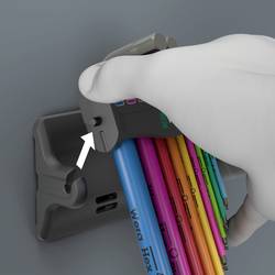 Wera 950/9 Hex-Plus Multicolour 3 inbus sada klíčů 1.5 mm, 2 mm, 2.5 mm, 3 mm, 4 mm, 5 mm, 6 mm, 8 mm, 10 mm 9dílná