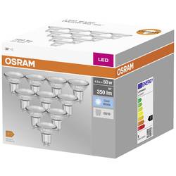 OSRAM HOMELIGHTING 4058075036703 LED Energetická třída (EEK2021) F (A - G) GU10 žárovka 4.3 W = 50 W neutrální bílá (Ø x v) 50 mm x 50 mm 10 ks