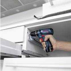 Bosch Professional GSR 12V-15 + GLI DeciLED aku vrtací šroubovák, 12 V, 2 Ah, 4 Ah Li-Ion vč. aku lampy, vč. 2x aku, vč. příslušenství, taška