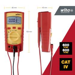 Wiha 45218 digitální multimetr, CAT III 600 V, CAT IV 300 V