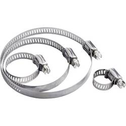 TRU COMPONENTS DIN3017 Objímka se spirálovým závitem TC-10330736 Průměr kabelového svazku (rozsah) 27 do 51 mm šestihranná hlava šroubu stříbrná 1 ks