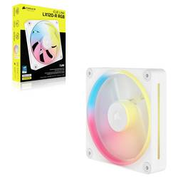 Corsair LX120-R RGB iC PC větrák s krytem bílá (š x v x h) 120 x 120 x 20 mm vč. ovládání RGB osvětlení