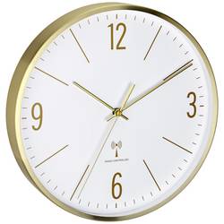 TFA Dostmann 60.3534.53 DCF nástěnné hodiny 30 cm x 4.5 cm x 30 cm , zlatá