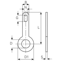 Vogt Verbindungstechnik 2003.60 pájecí očko Kontaktní plocha mosaz 100 ks (d x š) 9 mm x 5.5 mm