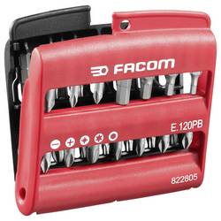 Facom E.120PB sada bitů, 28dílná, křížový PH, křížový PZ, inbus, vnitřní šestihran (TX), 1/4 (6,3 mm)