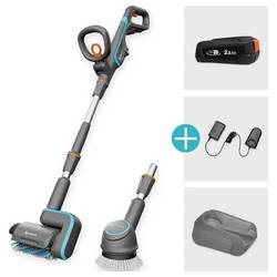 GARDENA 14842-20 Akku-Multi-Reiniger AquaBrush Universal 04/18V POWER FOR ALL Ready-To-Use Set Akumulátorový víceúčelový čistič 18 V