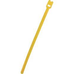 FASTECH® kabelový manažer na suchý zip ke spojování háčková a flaušová část (d x š) 200 mm x 7 mm žlutá 100 ks