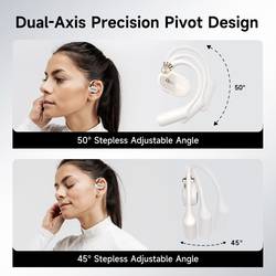 OneOdio OpenRock X White špuntová sluchátka (In Ear) Bluetooth® stereo bílá sportovní