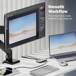 Digitus USB-C® dokovací stanice DA-70916 vč. funkce nabíjení, integrovaná čtečka karet, napájení USB-C®