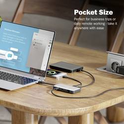 Digitus USB-C® dokovací stanice DA-70916 vč. funkce nabíjení, integrovaná čtečka karet, napájení USB-C®