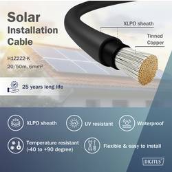 Digitus DK-SCIC6B-0500 DK-SCIC6B-0500 instalační solární kabel 6 mm² Délka kabelu 50 m