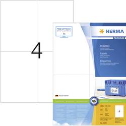 Herma 4676 univerzální etikety 105 x 148 mm papír bílá 400 ks trvalé inkoustová tiskárna, laserová tiskárna, barevná laserová tiskárna, kopírka, barevná