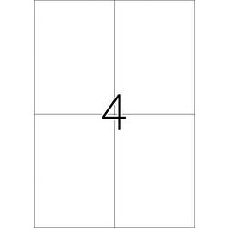 Herma 4676 univerzální etikety 105 x 148 mm papír bílá 400 ks trvalé inkoustová tiskárna, laserová tiskárna, barevná laserová tiskárna, kopírka, barevná