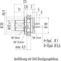 binder 86 0531 1000 00005 neupravený zástrčkový konektor pro senzory - aktory, 86 0531 1000 00005-20, piny: 5, 1 ks