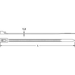 TRU COMPONENTS 1592881, TC-HVCR200BK203, stahovací pásky, 7.60 mm, 200 mm, černá, rozpojitelná, 100 ks