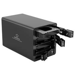 Renkforce RF-6647598 8,9 cm (3,5 palce) kryt pevného disku 4 Bay 3.5 palec USB 3.0