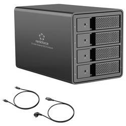 Renkforce RF-6647598 8,9 cm (3,5 palce) kryt pevného disku 4 Bay 3.5 palec USB 3.0