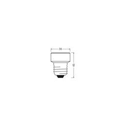 OSRAM HOMELIGHTING 4058075840027 LED Energetická třída (EEK2021) G (A - G) E27 3.5 W = 26 W teplá bílá (Ø x v) 35 mm x 35 mm 1 ks