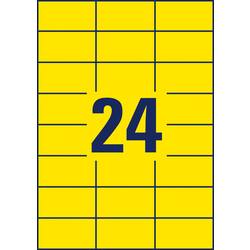 Avery-Zweckform L6131-20 Fóliové etikety 70 x 37 mm poylesterová fólie žlutá 480 ks trvalé barevná laserová tiskárna, laserová tiskárna, barevná kopírka,