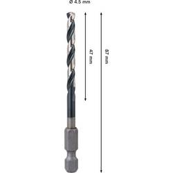 Bosch Accessories 2608577572 2608577572 HSS-G kovový spirálový vrták Celková délka 87 mm 1 ks