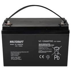VOLTCRAFT VC-12668700 VC-16623050 olověný akumulátor 12 V 100 Ah olověný se skelným rounem (š x v x h) 330 x 215 x 171 mm bezúdržbové, nepatrné vybíjení