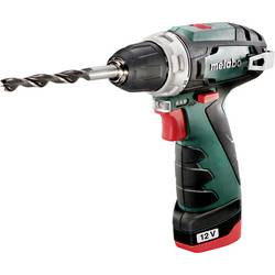 Metabo POWERMAXX BS BASIC aku vrtací šroubovák, 12 V, 2.0 Ah Li-Ion vč. 2x aku, vč. nabíječky, kufřík, 600984500