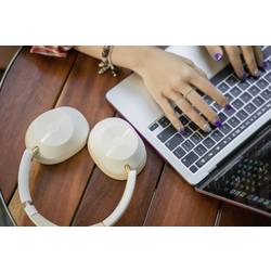 OneOdio sluchátka uzavřená (Over Ear) Bluetooth® bílá Potlačení hluku složitelná mobil