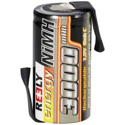 Reely slot pro akumulátor (modelářství) Ni-MH Sub-C 1.2 V 3000 mAh s pájecími hroty