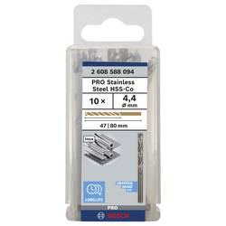 Bosch Accessories 2608588094 HSS-Co kovový spirálový vrták 4.4 mm Cobalt DIN 338 válcová stopka 10 ks