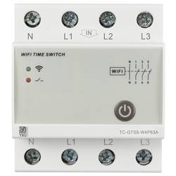 TRU COMPONENTS TC-GTS8-W4P63A TC-12485088 Wi-Fi spínač, 1 min - 24 h, 250 V/AC, 63 A, 1 ks