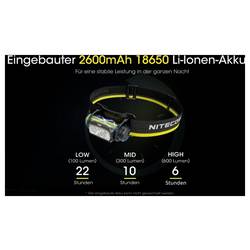NiteCore NU40 LED čelovka, napájeno akumulátorem, 1000 lm, NC-NU40