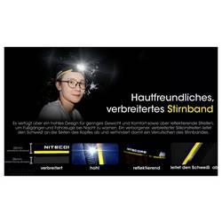 NiteCore NU40 LED čelovka, napájeno akumulátorem, 1000 lm, NC-NU40