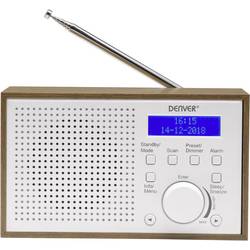 Denver DAB-46 111111000400 stolní rádio, DAB+, FM, DAB+, FM, funkce alarmu, bílá