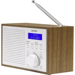 Denver DAB-46 111111000400 stolní rádio, DAB+, FM, DAB+, FM, funkce alarmu, bílá